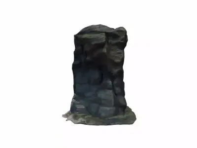 3d Render  Natural Cliff Barrier By Sea Edge 3D model