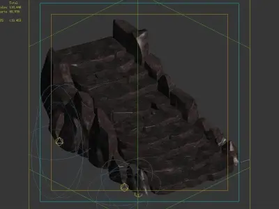 Not Zhoushan - Volcano - Stone Ladder 01 3D model