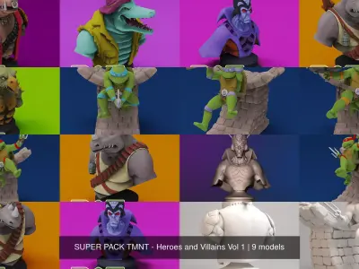 SUPER PACK TMNT - Heroes and Villains Vol 1