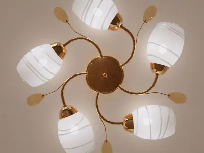 Golden Chandelier Evrosvet 3d model 3D model