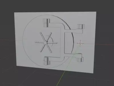 Bank Safe Door 3D model