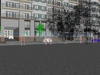 Residental Complex and Hotel 3D model