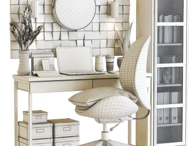 Office workplace 81 3D model