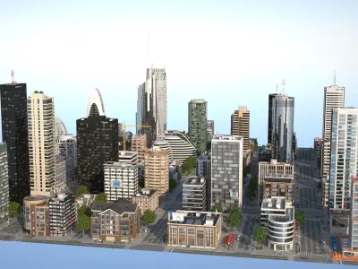 KC Metropolis Low-poly 3D model