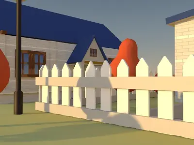 Cartoon House Free 3D model
