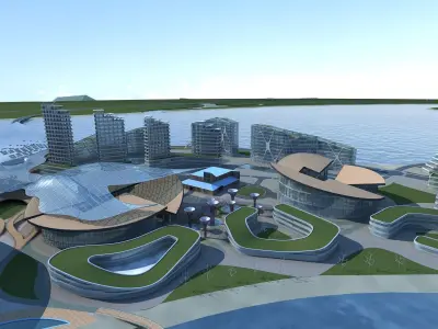 Artificial Island 3D model