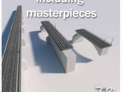 RAILWAY BRIDGE 3D model