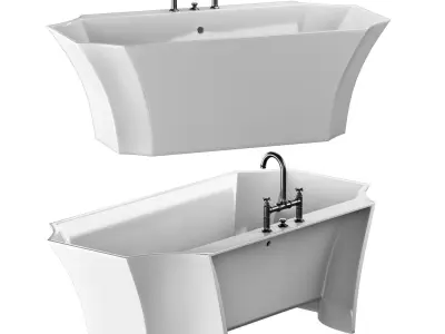 LA DONNA BACK TO WALL BATHTUB 3D model