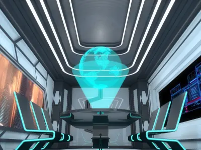 Sci Fi Room 3D model