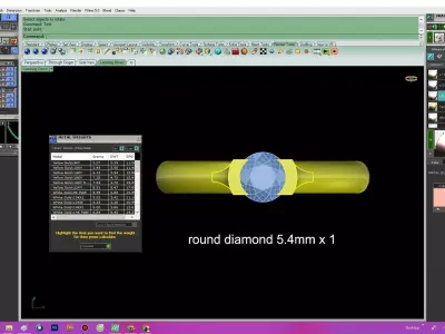 Elegant Solitaire Diamond Ring for Women 76a 3D print model