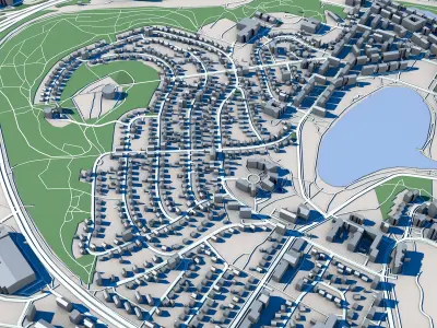 Kuopio City Finland 3D model