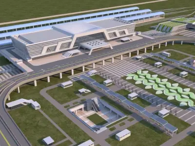 High Speed Railway Station 3D model