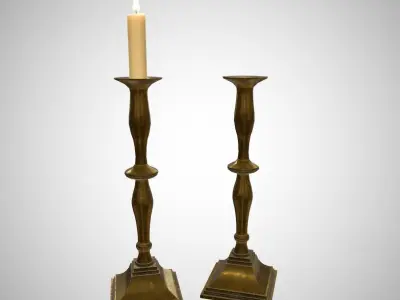 Antique lighting Low-poly 3D model
