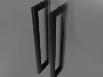 Glass slide doors 3D model