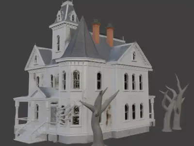 Haunted House 3d Model 3D model
