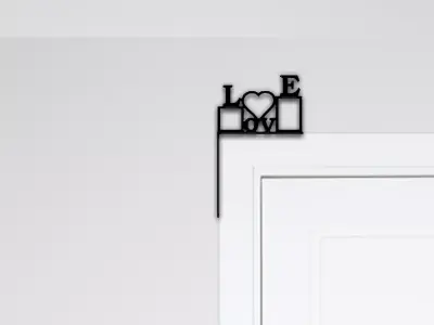 Love Door Corner Decor 3D print model purchase