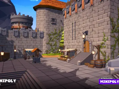 Minipoly Series - Mythic Castle  Low-poly 3D model