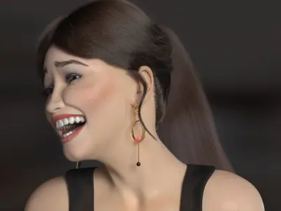 Emilia - photo realistic female model 3D model