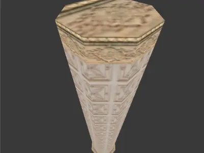 Hyrule Castle Pillar Free low-poly 3D model