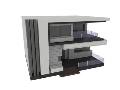 Modern Villa 3 3D model buy