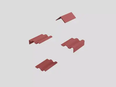 Roof tiles Roman Kit 3D model