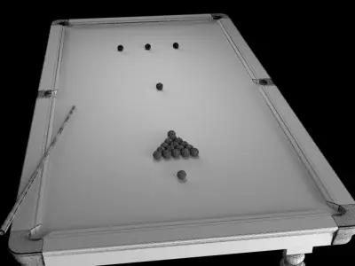Snooker table 3D model