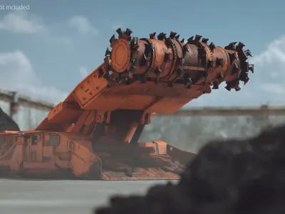  Electric Mining Crawler with Dual Drum Cutter Used Rigged 