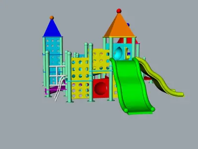 Children playground 3D Model 3D print model