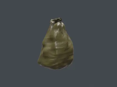 Trash Bag Low-poly 3D model