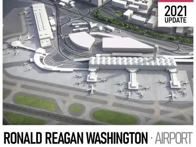 Ronald Reagan Washington Airport Low-poly 3D model