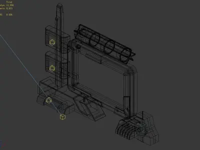 Future World - Advertising Sign 02 3D model