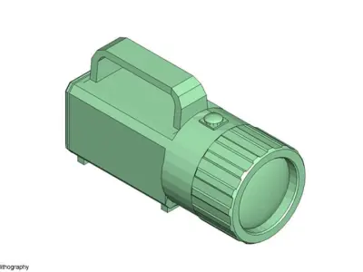 Flashlight - Type 2 3D model