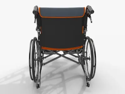 Light wheelchair manual 02 3D model