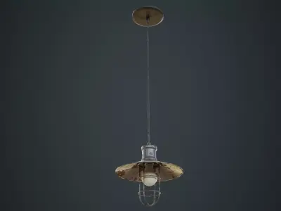 Hanging Lamp 3D Low-poly 3D model