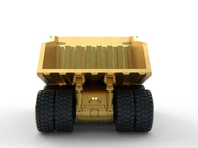 Concept Haul Truck Low-poly 3D model