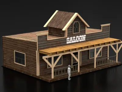 West Wild Home 20 Low-poly 3D model