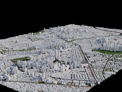 Quezon City - Philippines 3D model