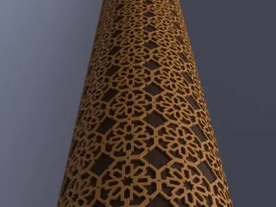 Ornamental column 2 3D model