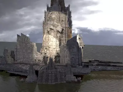 Inner Core Earth Cityscape  3D model