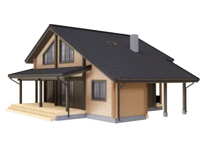 Individual house 3D model