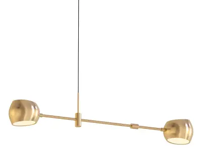 ACABA pendant light in gold 3D model