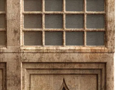 old turkish door set 134 Low-poly 3D model