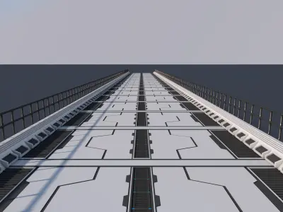 Sci Fi Bridge 3D model