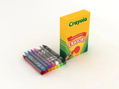 Crayons crayola 3D model