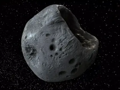 Detailed asteroid high-poly 3D model