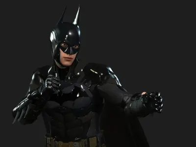 BATMAN arkham knight flying in air 3D model