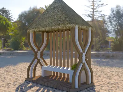Sitting Bench 3D model