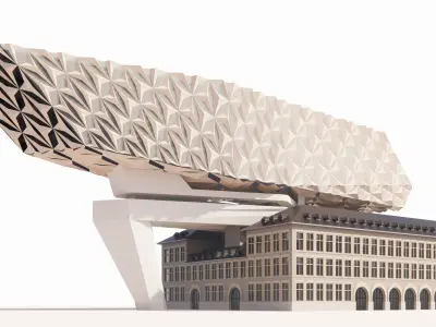 3D High Quality 3D Model Zaha Hadid Project Interpretation 3D model