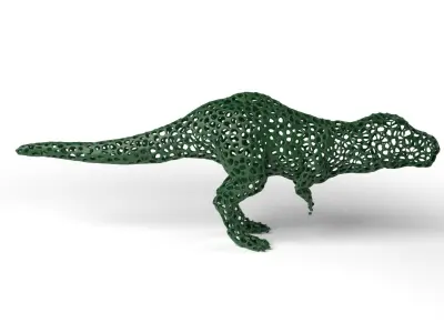 Tyrannosaurus Voronoi Low-poly 3D model