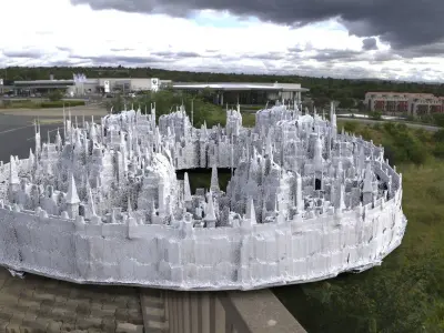 Minas Tirith city level big 3D model 3D 3D model